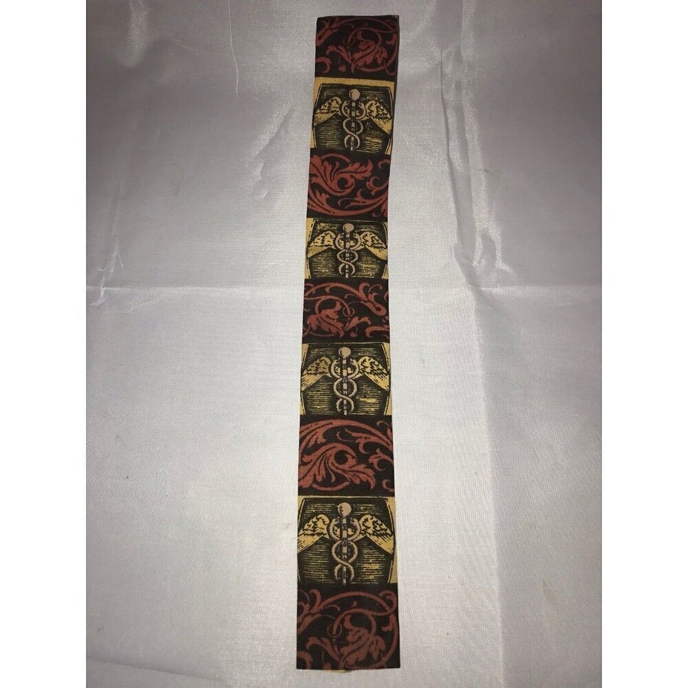 Medical Oath Symbol Doctor Square Bottom Rooster Sun Fabrics Classic Neck Tie